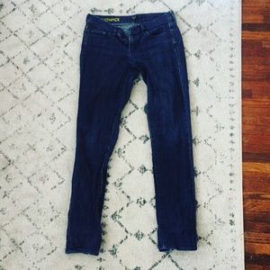J. Crew dark wash toothpick jeans